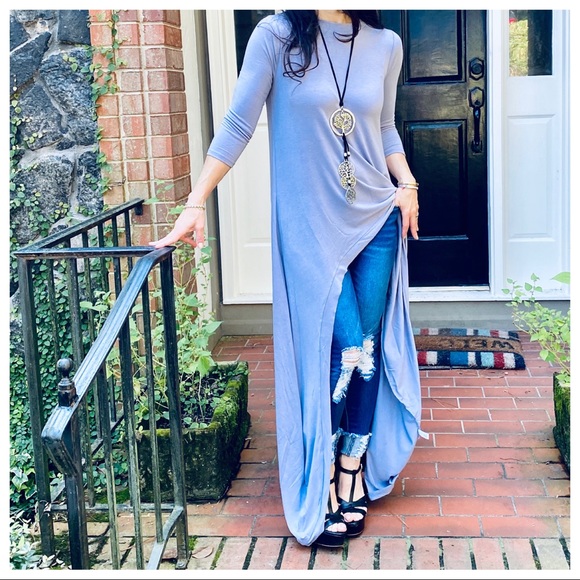 Best selling high low Lavender tunic dress - Picture 4 of 9